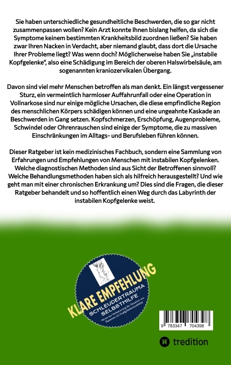 Weitere Ansicht: Ratgeber Instabile Kopfgelenke | Simone Theisen-Diether