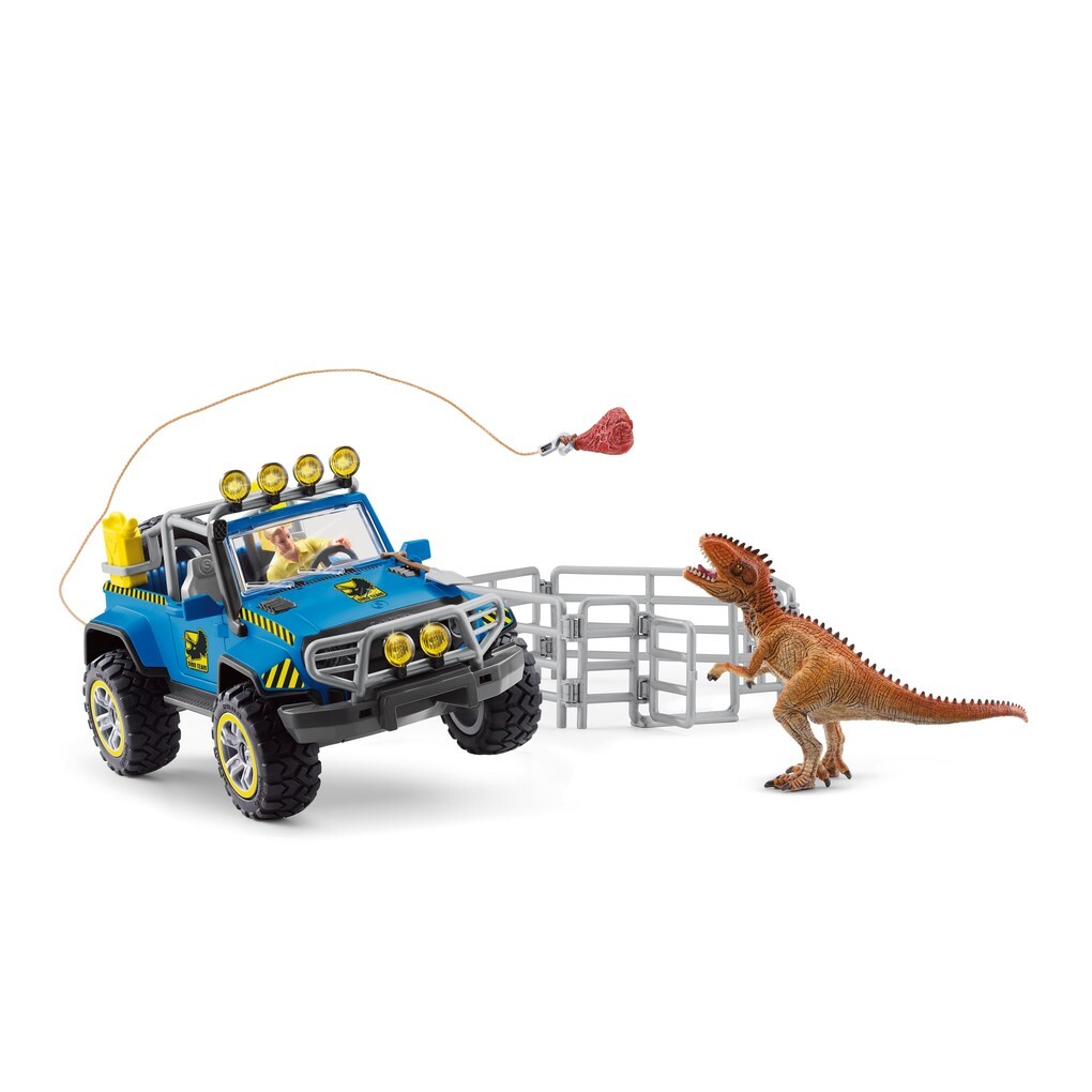 Produktbild: Schleich Dinosaurs 41464 - Geländewagen mit Dino-Außenposten