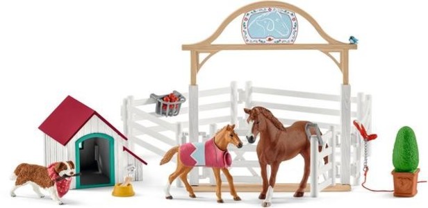 Produktbild: Schleich Horse Club 42458 - Hannahs Gastpferd mit Hündin Ruby