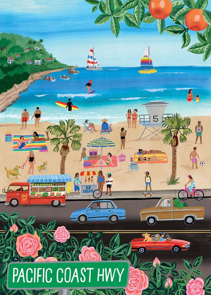 Weitere Ansicht: Pacific Coasting: Beach Life 1,000-Piece Puzzle | Danielle Kroll