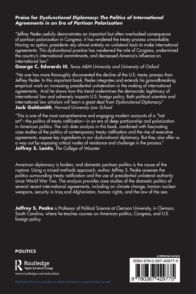 Weitere Ansicht: Dysfunctional Diplomacy | Jeffrey S. Peake