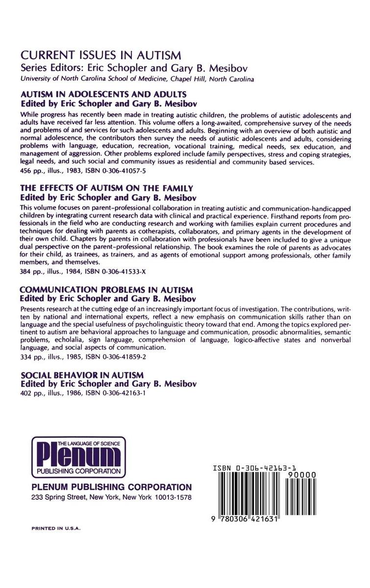 Weitere Ansicht: Social Behavior in Autism