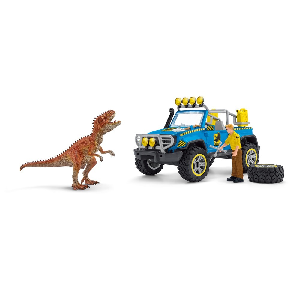 Weitere Ansicht: Schleich Dinosaurs 41464 - Geländewagen mit Dino-Außenposten