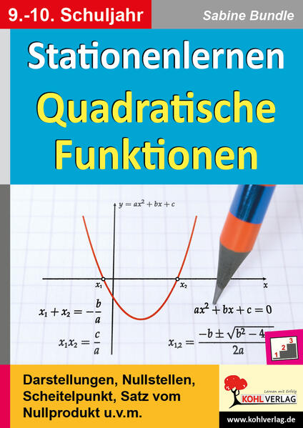 Produktbild: Stationenlernen Quadratische Funktionen | Sabine Bundle