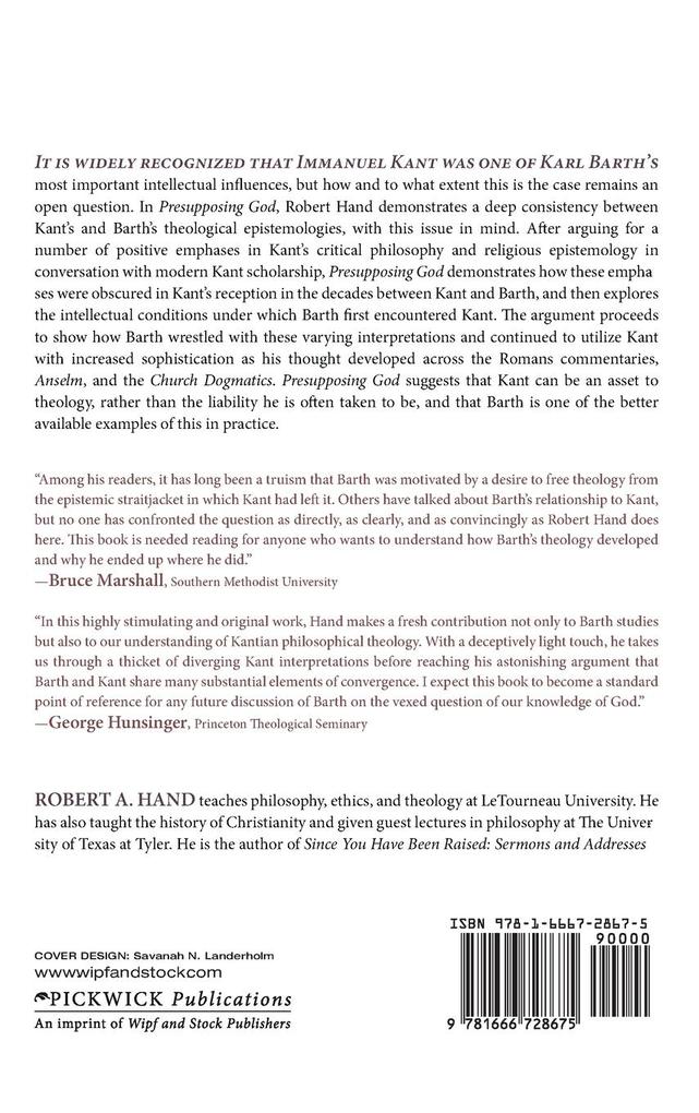 Weitere Ansicht: Presupposing God | Robert A. Hand