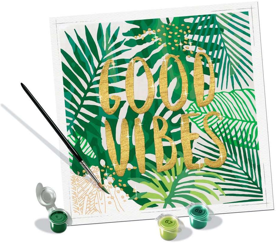 Weitere Ansicht: Ravensburger CreArt - Malen nach Zahlen 28999 - Good Vibes - ab 12 Jahren