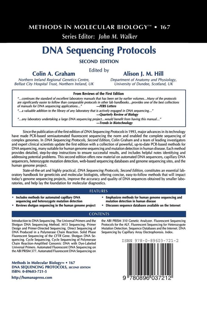 Weitere Ansicht: DNA Sequencing Protocols