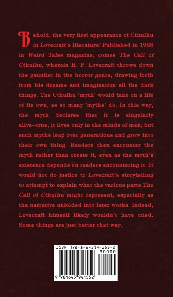 Weitere Ansicht: The Call of Cthulhu | H P Lovecraft