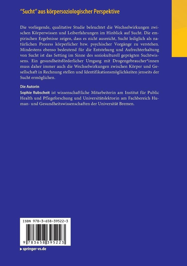 Weitere Ansicht: "Sucht" aus körpersoziologischer Perspektive | Sophie Rubscheit
