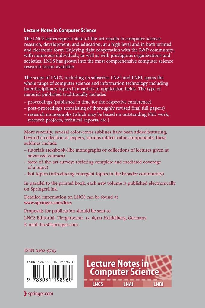 Weitere Ansicht: Discrete Geometry and Mathematical Morphology