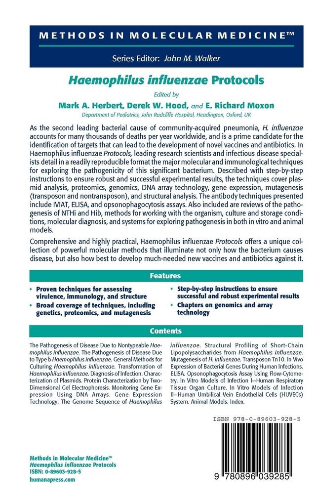 Weitere Ansicht: Haemophilus influenzae Protocols