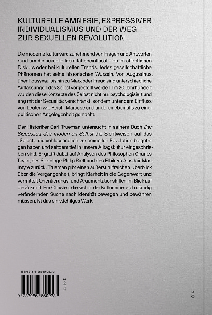 Weitere Ansicht: Der Siegeszug des modernen Selbst | Carl R. Trueman