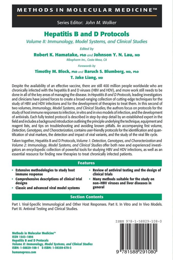 Weitere Ansicht: Hepatitis B and D Protocols