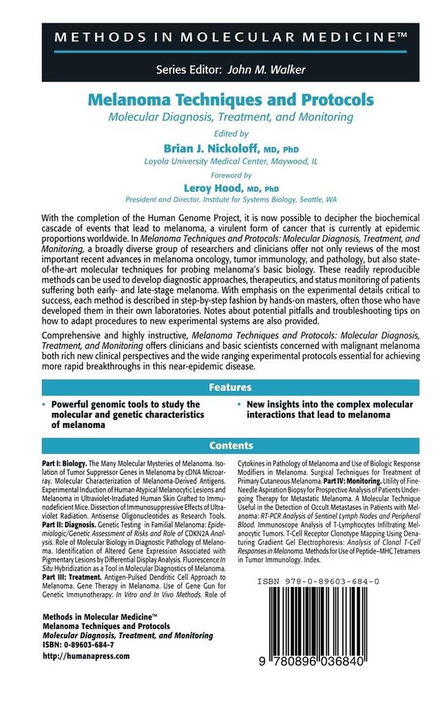 Weitere Ansicht: Melanoma Techniques and Protocols