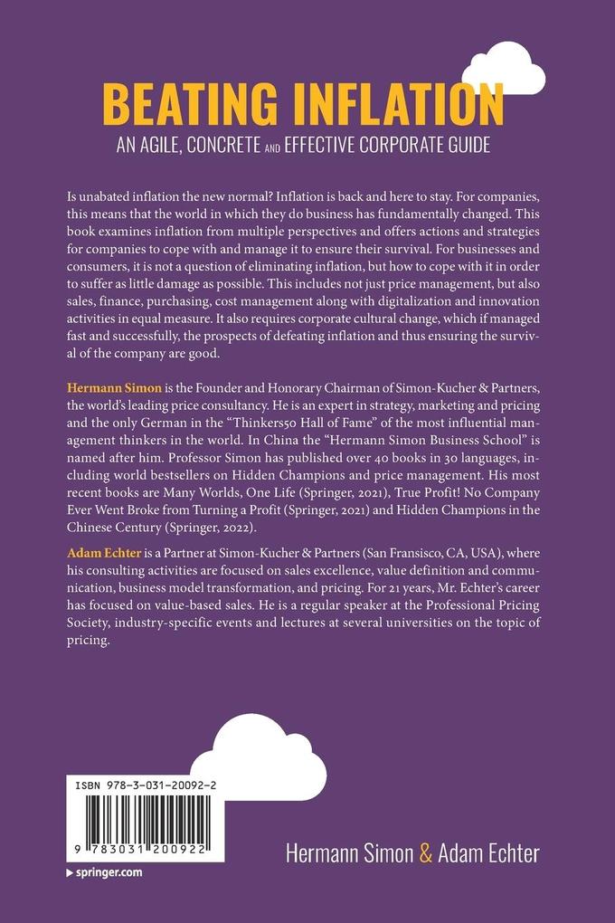 Weitere Ansicht: Beating Inflation | Hermann Simon, Adam Echter