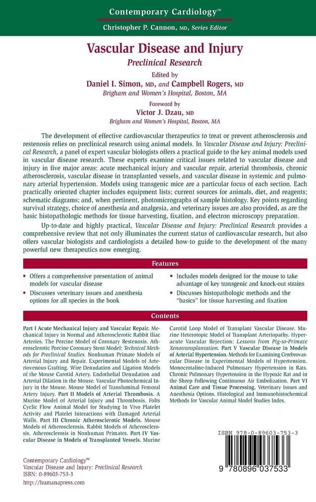 Weitere Ansicht: Vascular Disease and Injury