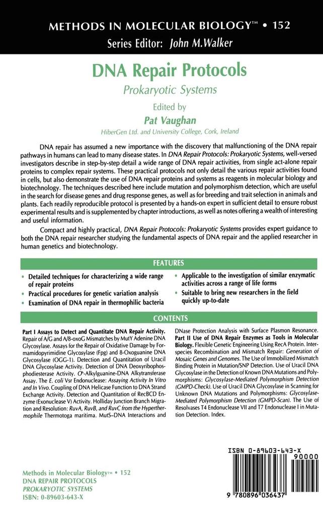 Weitere Ansicht: DNA Repair Protocols