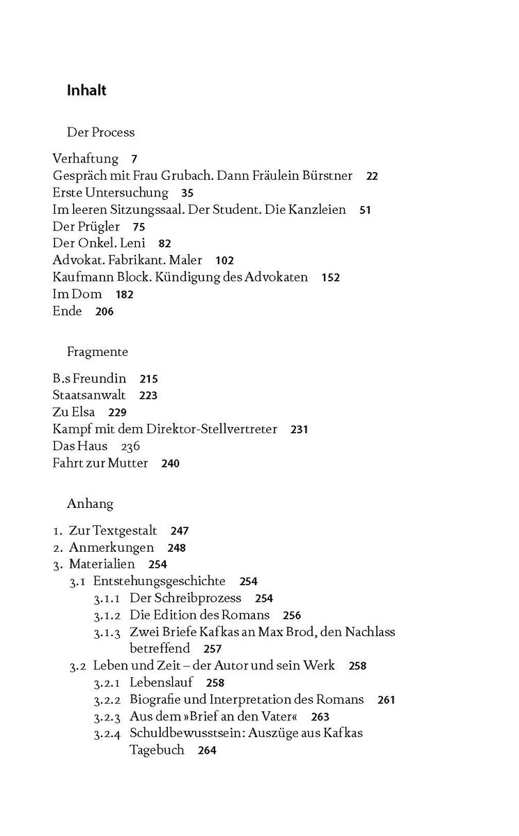 Weitere Ansicht: Der Process. Textausgabe mit Kommentar und Materialien | Franz Kafka