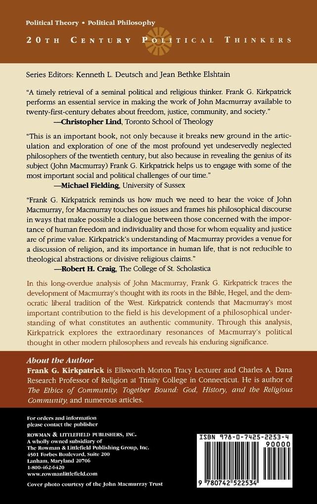 Weitere Ansicht: John Macmurray | Frank G. Kirkpatrick
