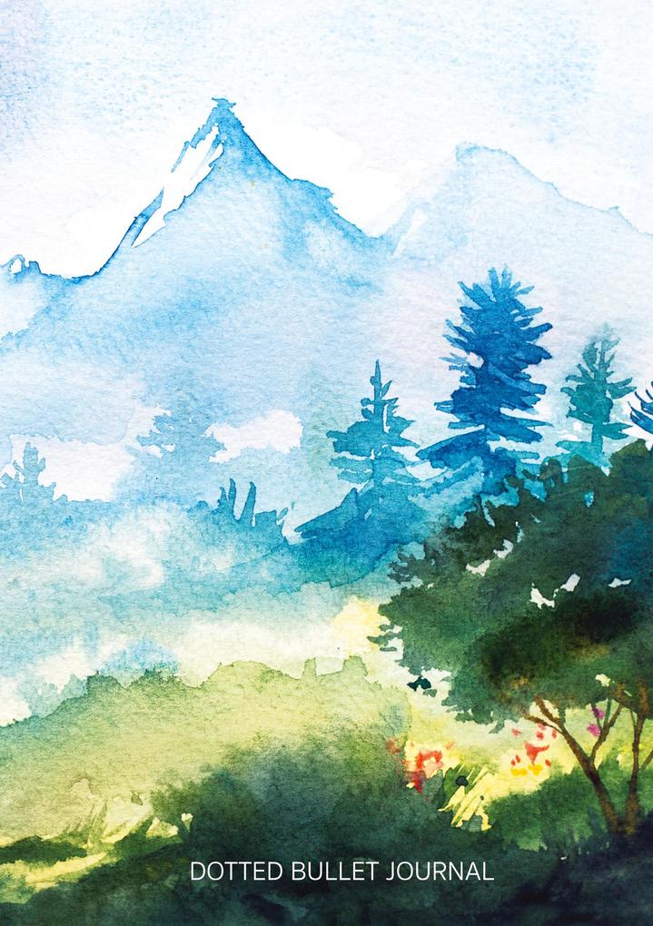 Produktbild: Watercolor Hillside - Dotted Bullet Journal | Blank Classic