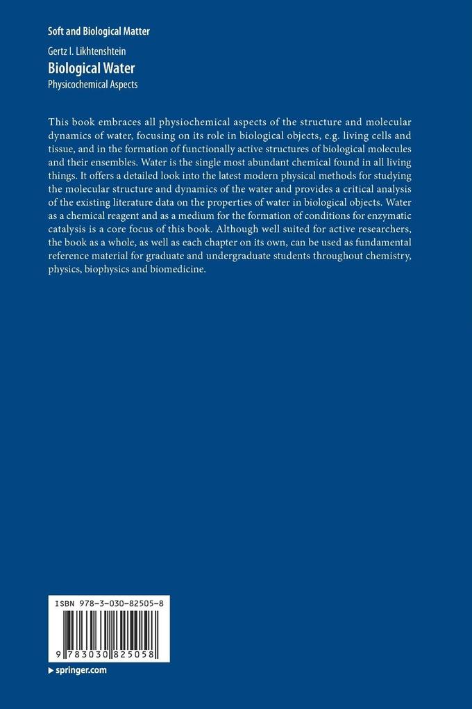 Weitere Ansicht: Biological Water | Gertz I. Likhtenshtein