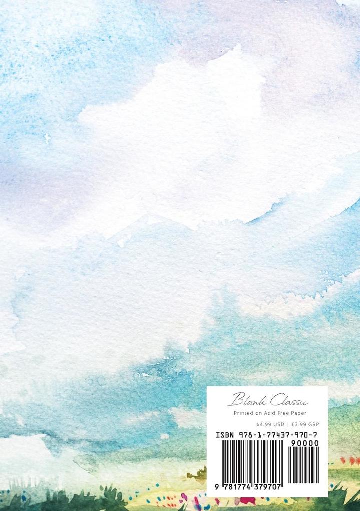 Weitere Ansicht: Watercolor Hillside - Dotted Bullet Journal | Blank Classic