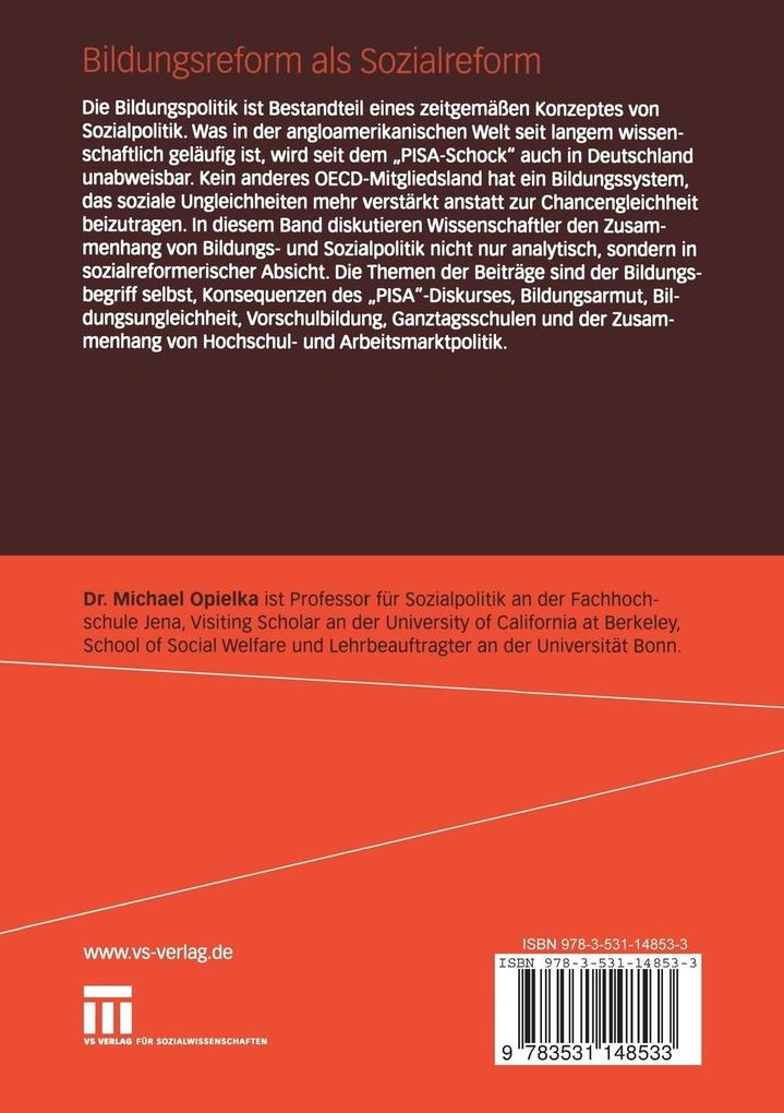 Weitere Ansicht: Bildungsreform als Sozialreform