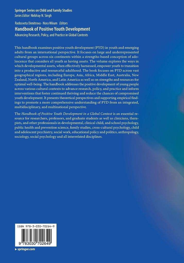Weitere Ansicht: Handbook of Positive Youth Development