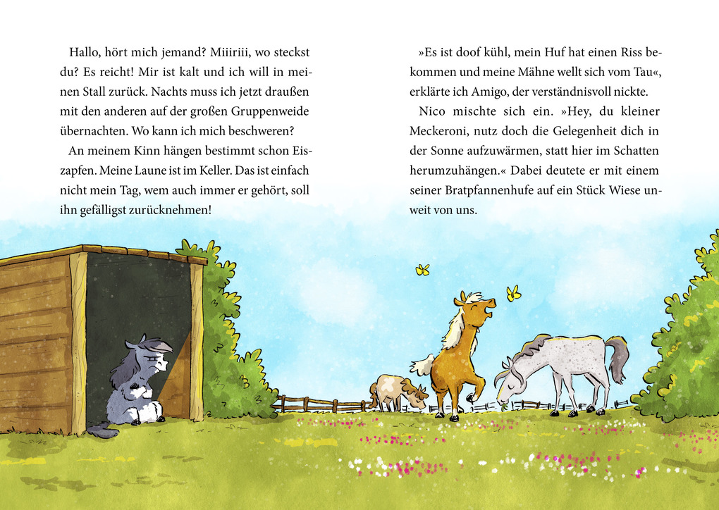 Weitere Ansicht: Ich bin Flocke - Alle Hufe voll zu tun! | Maren Dammann