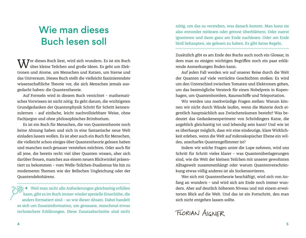 Weitere Ansicht: Warum wir nicht durch Wände gehen* | Florian Aigner