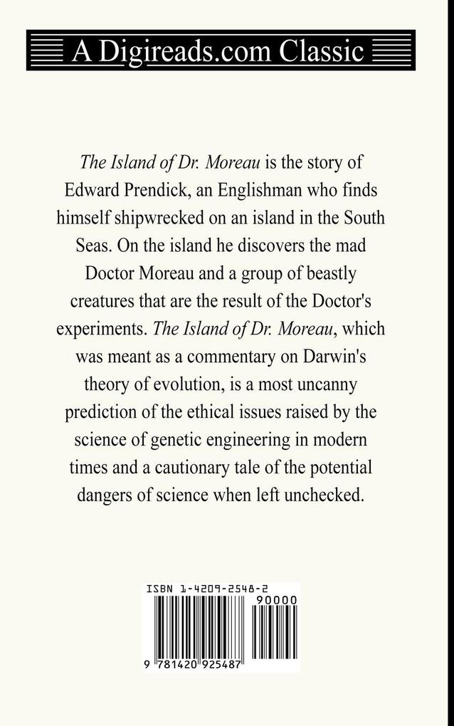 Weitere Ansicht: The Island of Dr. Moreau | H. G. Wells