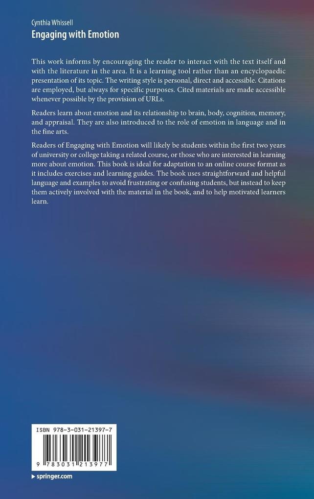 Weitere Ansicht: Engaging with Emotion | Cynthia Whissell