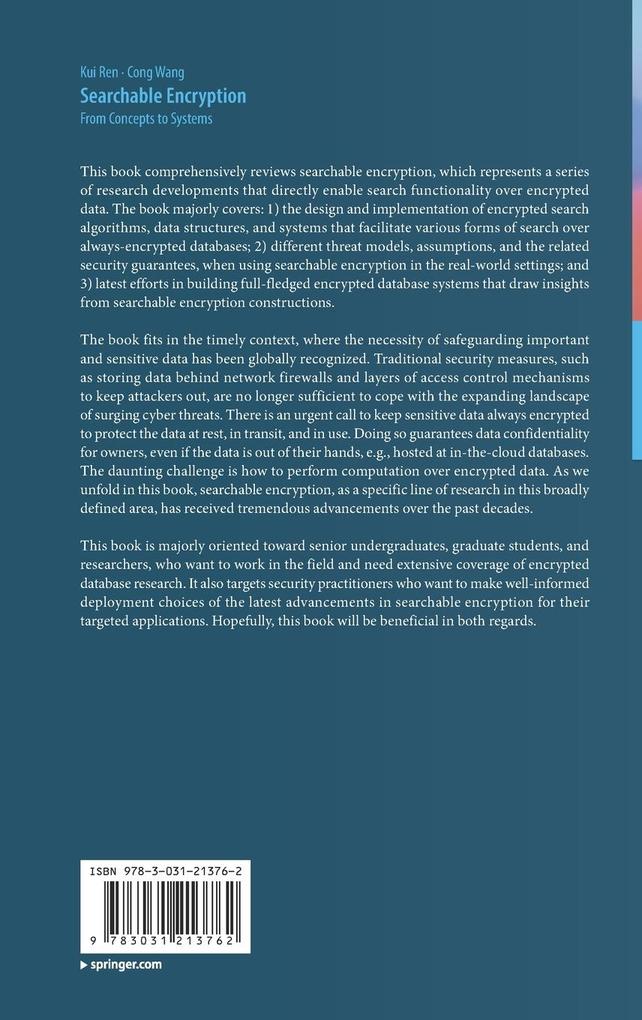 Weitere Ansicht: Searchable Encryption | Kui Ren, Cong Wang