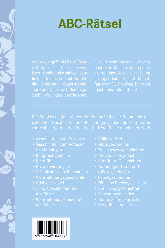Weitere Ansicht: ABC-Rätsel für Senioren | Natali Mallek, Annika Schneider