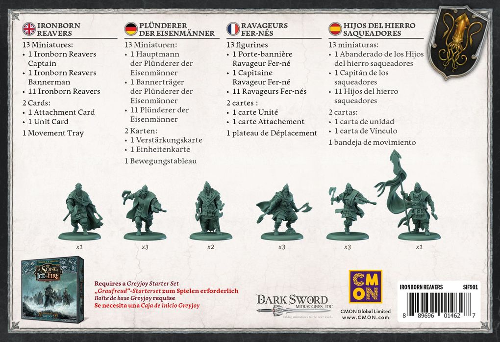 Weitere Ansicht: CMON - Song of Ice & Fire - Ironborn Reavers, Plünderer der Eisenmänner | Eric M. Lang, Michael Shinall