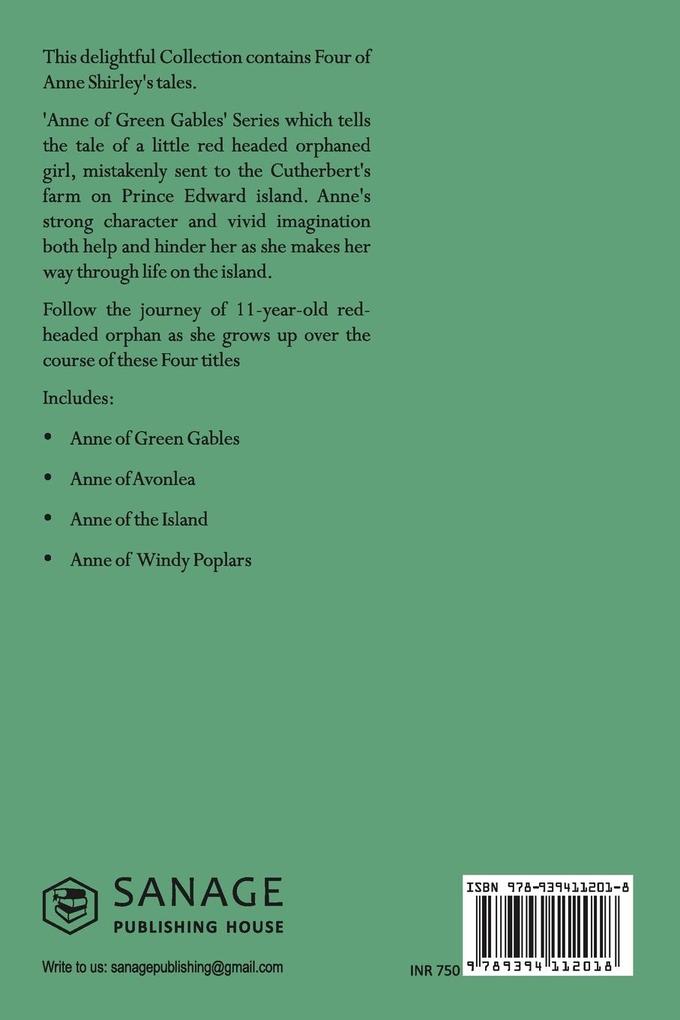 Weitere Ansicht: The Complete Anne of Green Gables Collection Vol 1 - by L. M. Montgomery (Anne of Green Gables, Anne of Avonlea, Anne of the Island & Anne of Windy Poplars) | L. M. Montgomery