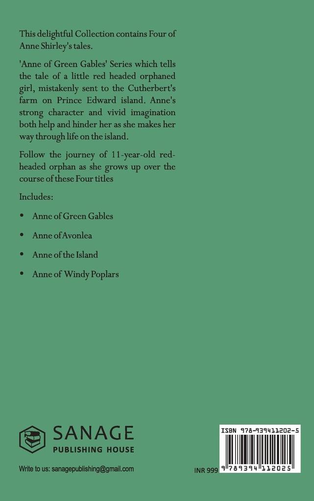 Weitere Ansicht: The Complete Anne of Green Gables Collection Vol 1 - by L. M. Montgomery (Anne of Green Gables, Anne of Avonlea, Anne of the Island & Anne of Windy Poplars) | L. M. Montgomery