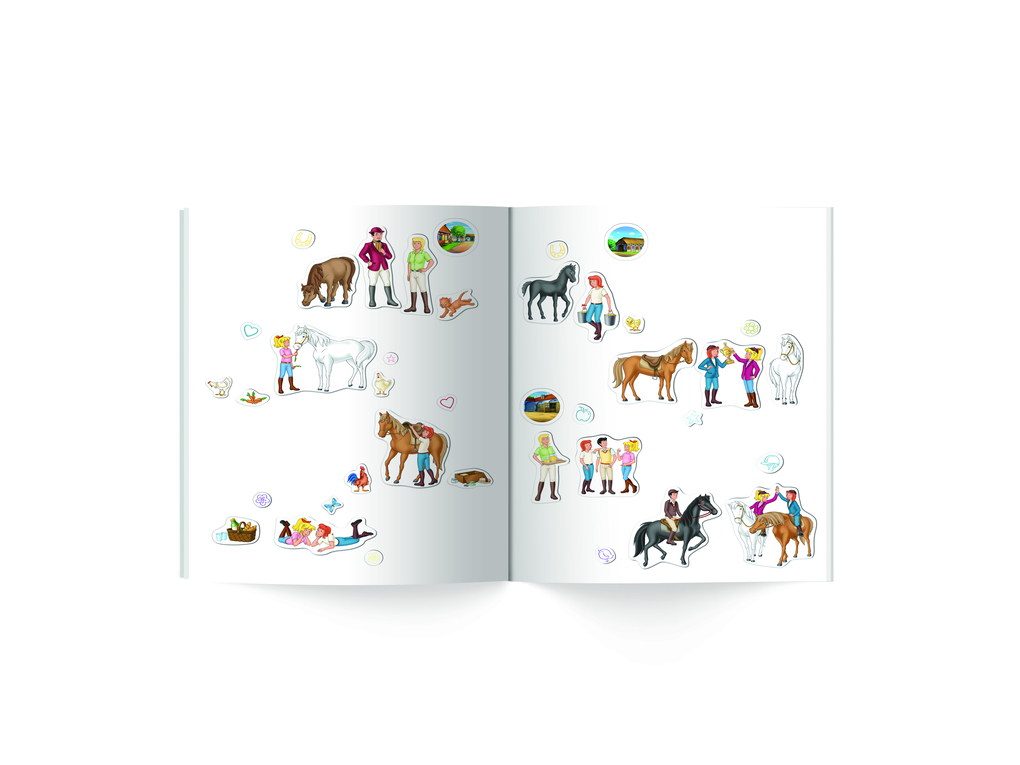Weitere Ansicht: Bibi & Tina Mein Stickeralbum mit 100 Stickern | Schwager & Steinlein Verlag