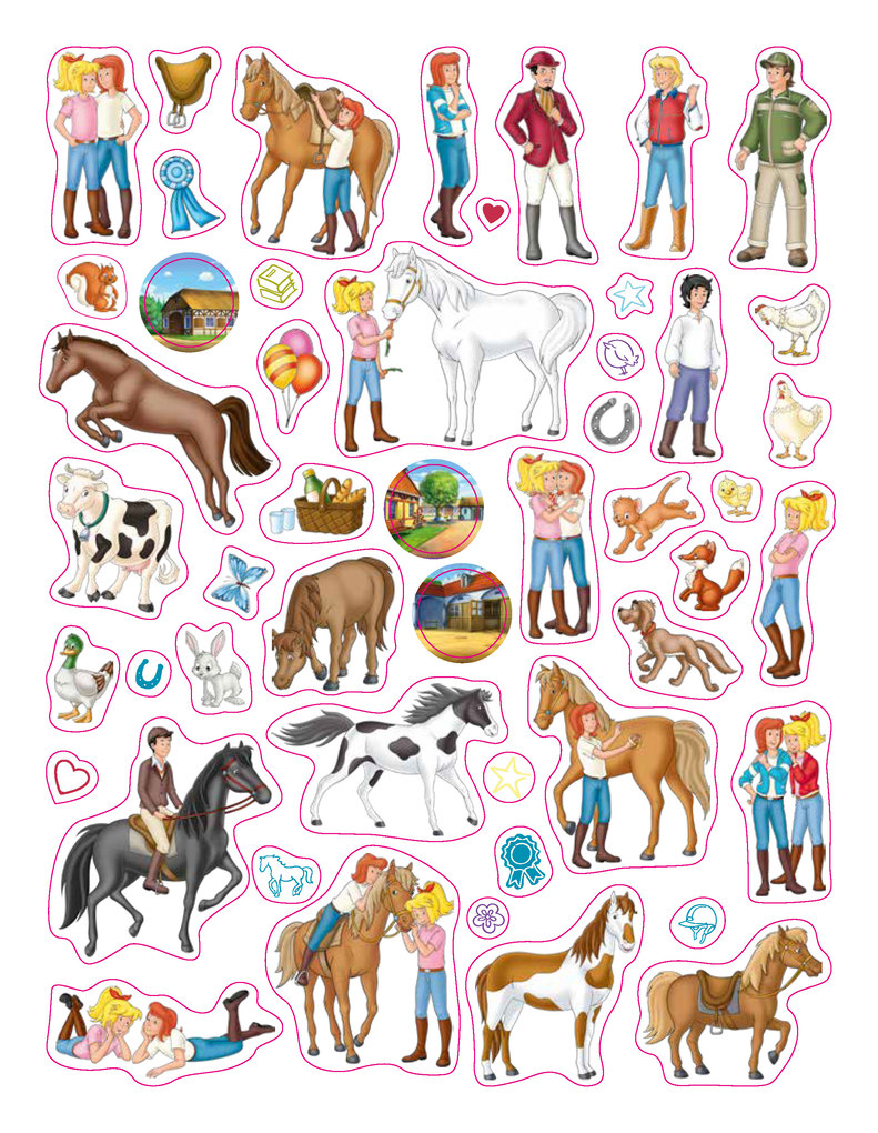 Weitere Ansicht: Bibi & Tina Mein Stickeralbum mit 100 Stickern | Schwager & Steinlein Verlag