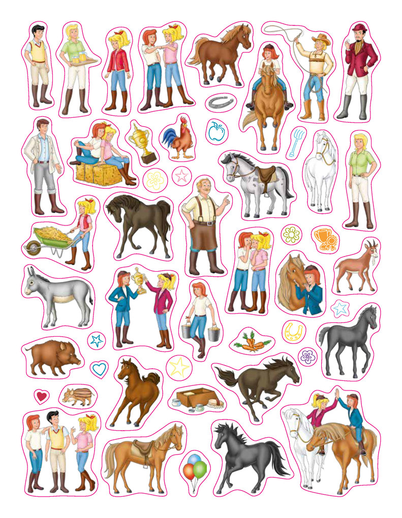 Weitere Ansicht: Bibi & Tina Mein Stickeralbum mit 100 Stickern | Schwager & Steinlein Verlag