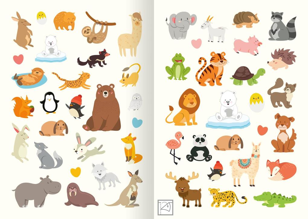 Weitere Ansicht: Stickerspaß - Tierkinder
