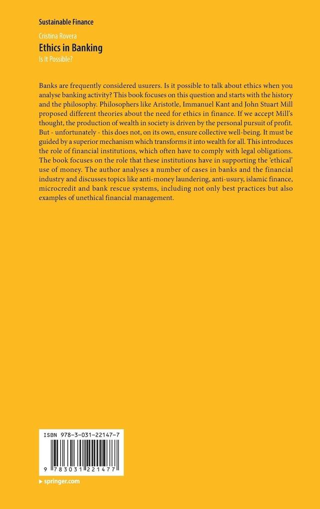 Weitere Ansicht: Ethics in Banking | Cristina Rovera