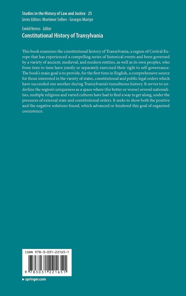 Weitere Ansicht: Constitutional History of Transylvania