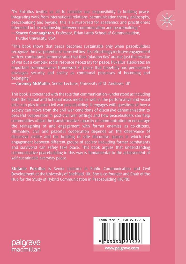 Weitere Ansicht: Communication in Peacebuilding | Stefanie Pukallus