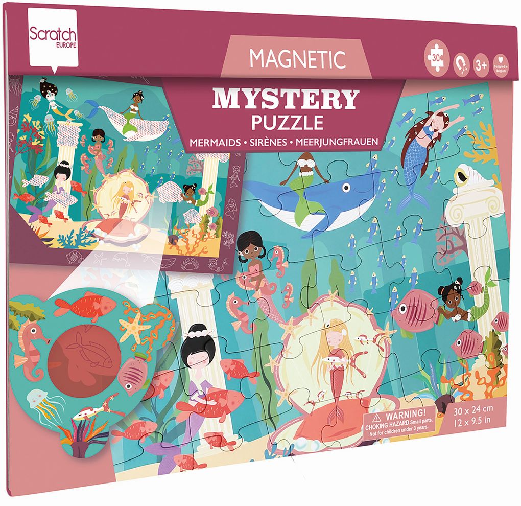 Produktbild: Scratch - Magnetisches Entdeckerpuzzle Meerjungfrauen, 30 Teile