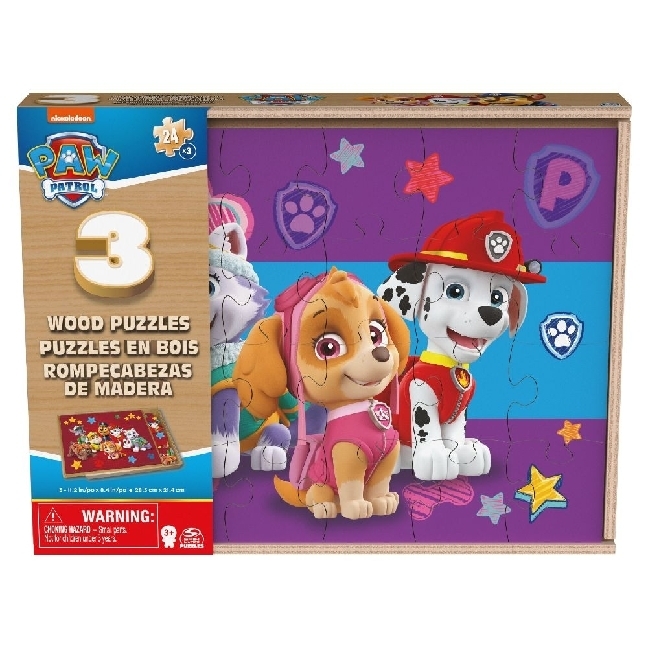Produktbild: Spin Master - Paw Patrol - Patrol Holzpuzzle 3er Set