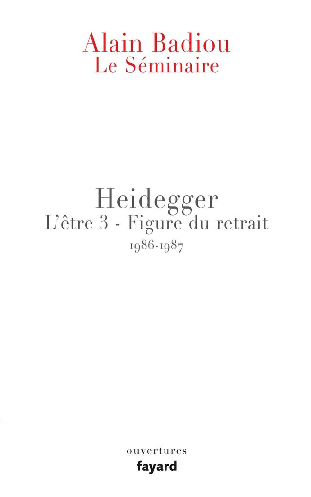 Produktbild: Le Séminaire - Heidegger | Alain Badiou