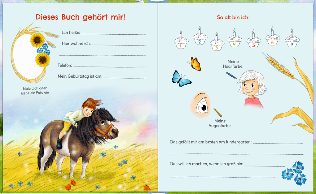 Weitere Ansicht: Freundebuch Meine Kindergartenfreunde - Meine liebsten Tiere