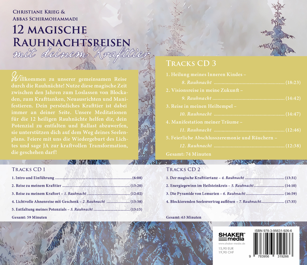 Weitere Ansicht: 12 magische Rauhnachtsreisen mit deinem Krafttier -CD 3- | Christiane Krieg, Abbas Schirmohammadi