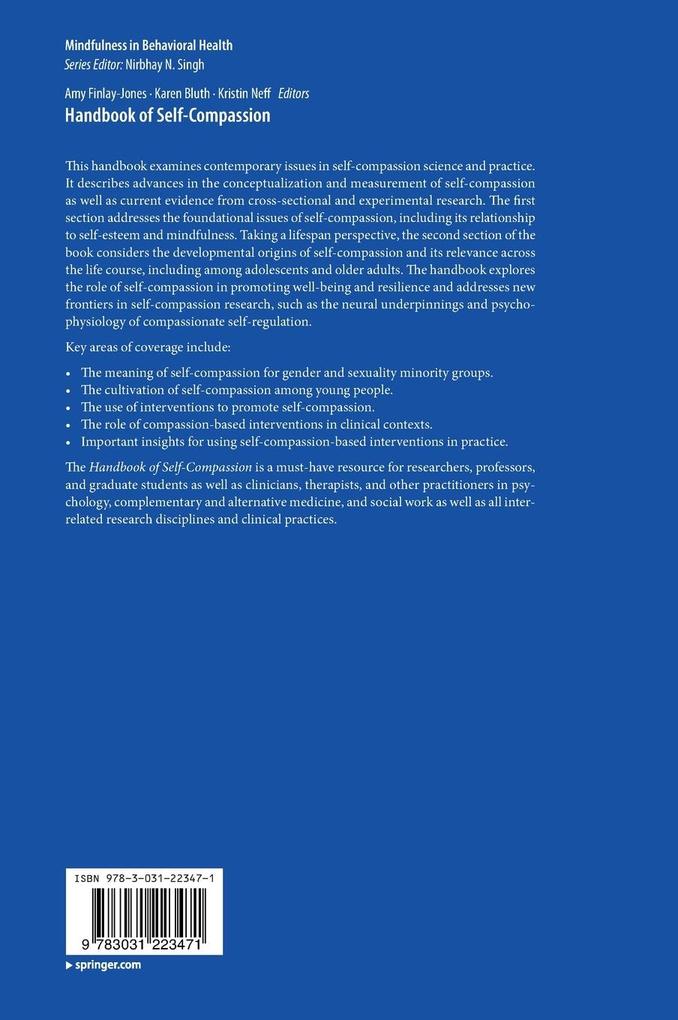 Weitere Ansicht: Handbook of Self-Compassion